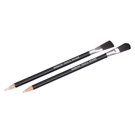 Derwent 2305809 - Goma de borrar para lápices, 2 unidades, punta de lápiz y pincel, borrado preciso, calidad profesional