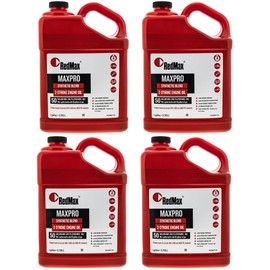 1 Case of Four 1 Gallon Jugs of Red Max Synthetic 2 Stroke Oil w/ Fuel Stabilizer 50:1 Mix Ratio