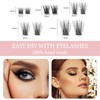CNMTCCO Lash Clusters, 120Pcs DIY lash Extenisons 8-16MM D Curl