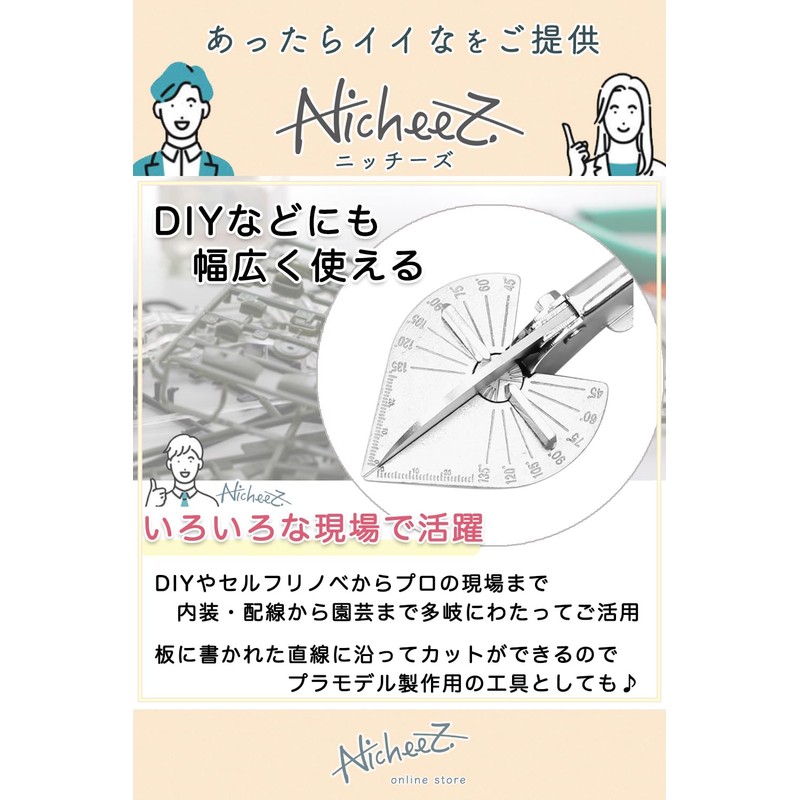 Nicheez Universal Molle Cutter, Adjustable Angle, Multi-Angle Scissors, 10 Replacement