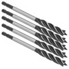 5Pcs Brad Point Drill Woodworking 4 Flute Cut Drilling Tool