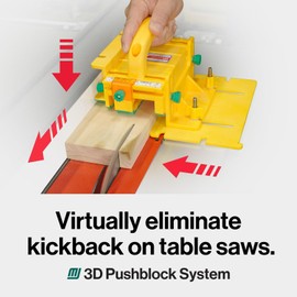 MICROJIG GRR-RIPPER PRO & Gravity Heel Kit – Ultimate 3D Pushblock for Safety, Precision & Control | Includes SafeRip Kit, Stabilizing Plate, Adjustable Spacer & Gravity Heel for Table Saw, and More