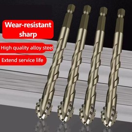 4-pack new upgraded version four-edged serrated eccentric dry full tile ceramic glass marble concrete stainless steel