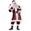 Niceyoeuk Christmas Santa Claus Costume Xmas Outfits Adults Kids Luxury