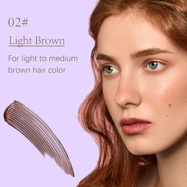 Tinte de Cejas Semi-permanente, Tattoo Brow Peel-Off, Fórmula A Prueba De Agua De Larga Duración, Mancha De Cejas Temporal A Prueba De Manchas, Tinte Semipermanente Para Cejas Más Llenas, De Aspecto Natural (#02, 10g)
