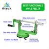 Arsuk Apple Peeler - 3 in 1 Fruit Corer Cutter