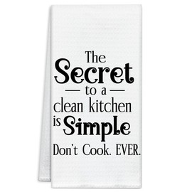 LETUROIA Funny Kitchen Towel for Women Men, Dish Towel Tea Towels for Kitchen Decor, Kitchen Towels for Cooking Baking Set of 1, Bathroom Hand Towel, Housewarming Gifts, 16 x 24 Inch