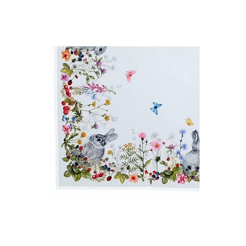 texpot Table Runner 40 x 140 cm with Bunny Print