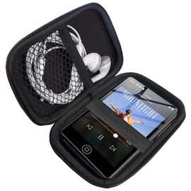 Compatible with AGXOV M302 MP3 Player Case, Lamshaw Hard Shell Travel and Storage Carrying Case Compatible with AGXOV M302 4.02-inch MP4 MP3 Player (Black)