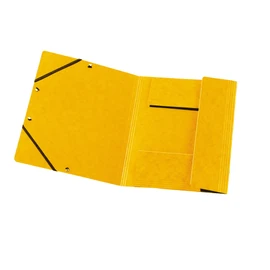 Herlitz herlitz 11255593 Einschlagmappe A4 mit Gummizug, Postmappe, gelb, 1 Stück
