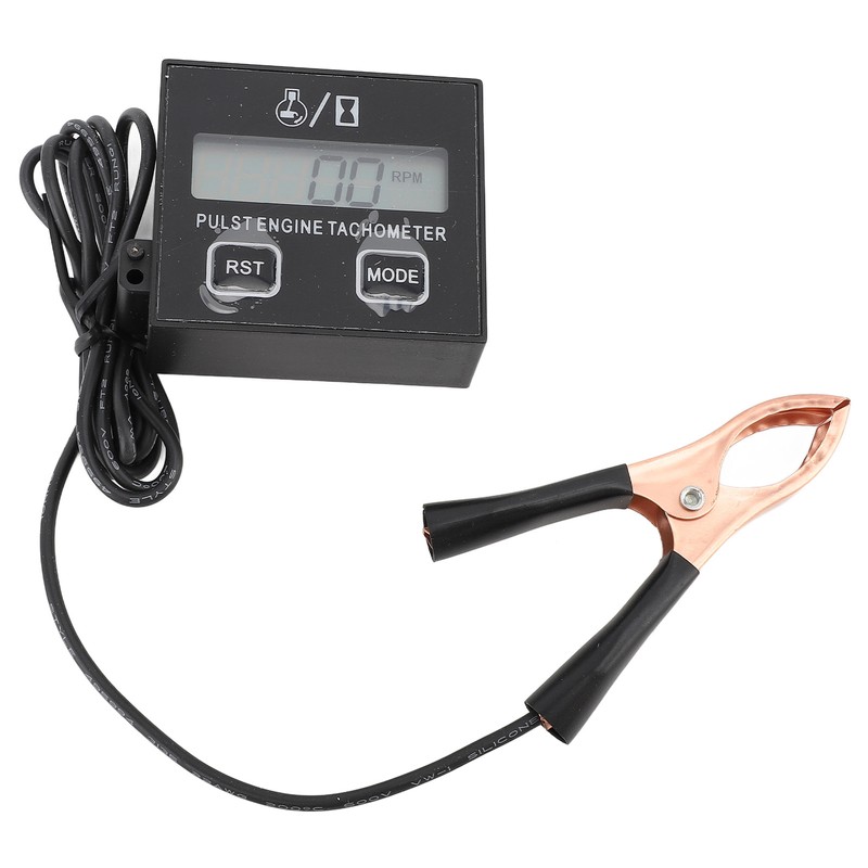 Pulse Engine Tachometer Small Digital LCD Display Speedometer 30000RPM for