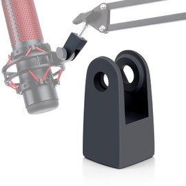 YOUSHARES HyperX Quadcast Mount Adapter for HyperX Quadcast s Mic - The HyperX Quadcast Boom Arm Replacement Adapter Get The Reliable Support and Allowing for More Diverse Content Creation Scenarios