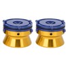 1 Pair NAB Hub Adapters Polished Aluminum Alloy Universal Loading