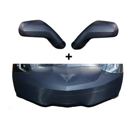 C7 Corvette Stingray NoviStretch Front + Mirror Bra High Tech Stretch Mask Combo Fits: All C7 2014 Through 2019 Corvettes Including Z51, ZO6 and Grand Sport
