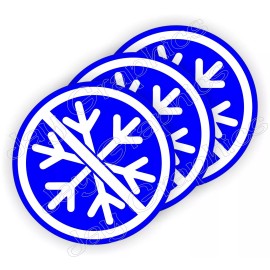 Unbranded/Generic 3pcs NO SNOWFLAKES Funny Hard Hat Stickers Anti Liberal Helmet Decals USA -Blue