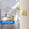 LIDER Reflective Acrylic Toggle Switch Wall Plate, Mirrored Double Light