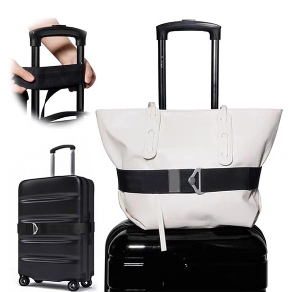 2-in-1 Travel Belt for Luggage Straps Over Handle for Add