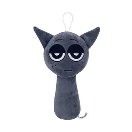 Splanky 20cm Plush Sprunki Plush Toy Monster Character Character Horror Game Surroundings Horror Music Game Christmas for Kids (Gray)