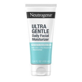 Neutrogena Fragrance Free Daily Facial Moisturizer, Face & Neck Moisturizer for Sensitive Skin with Vitamin B3, Pro-Vitamin B5 & Vitamin E Supports Skin's Dynamic Barrier, 3.4 fl. oz