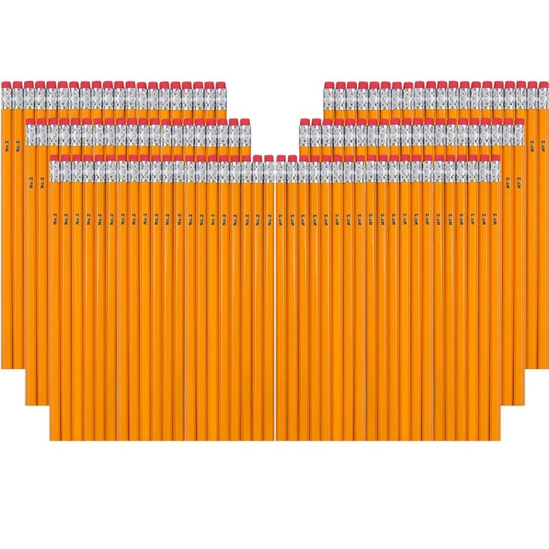 Trail maker 200 Count Unsharpened Wood Cased #2 Yellow Pencils