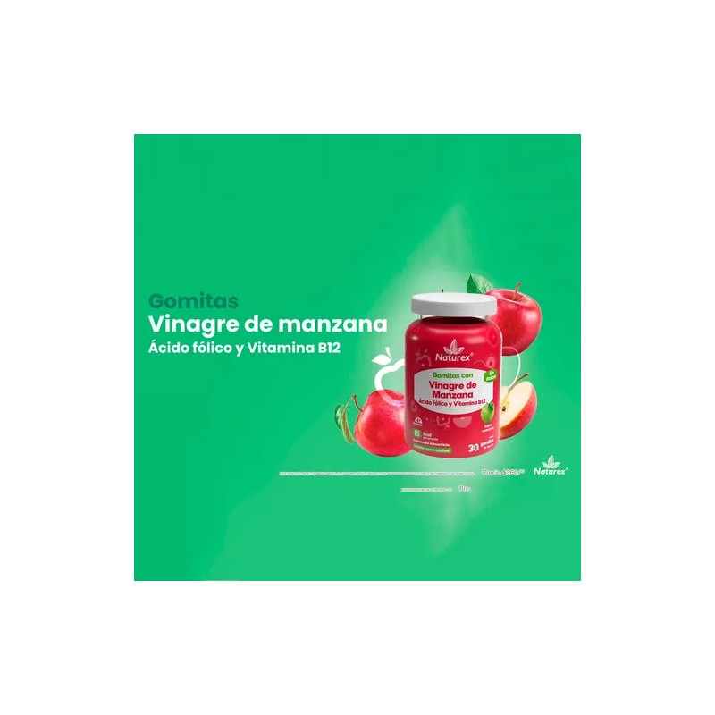 Gomitas Con Vinagre De Manzana Acido Fólico