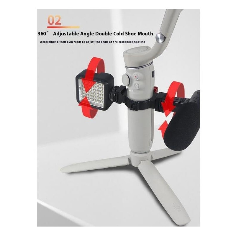 DJI Osmo Mobile 6/OM 5 Extended Bracket Hot Shoe Adapter