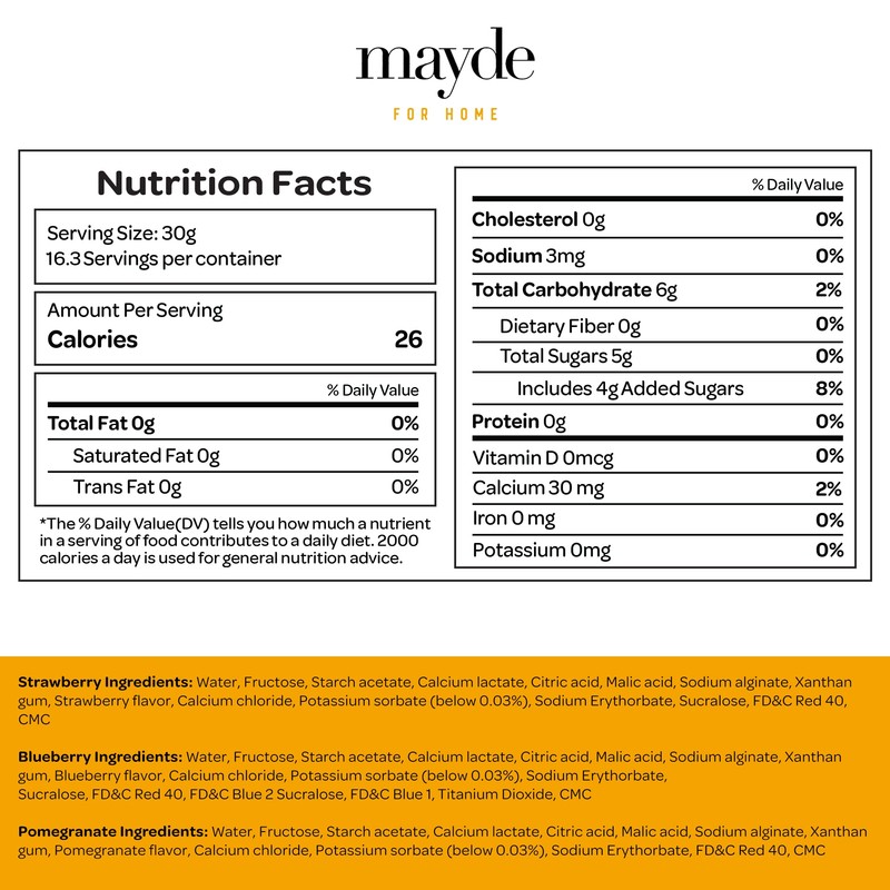 Mayde 3-Flavor Popping Boba Pearls Berry Blend Party Kit (3-Pack,