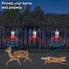 QXMH Solar Outdoor Motion Sensor Alarm-110db Loud Noise Maker,4 Work