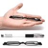 Hubeye 3 Pairs Mini Reading Glasses Compact Spring Hinged Slim