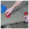 RLECS 6pcs Gap Deck Board Spacer Guide Red 1/4" Handheld