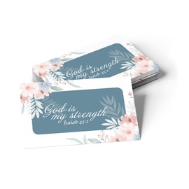 Pass It On Scripture Cards, Faith, Is 45:2 - Pack of 25 Inspirational Christian Cards with Scripture Encouragement, Bible Verse Cards For Devotional, Bible Study, Memorization & Greetings