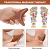 Set of 4 Wooden Massage Sticks, Triangular Knobble, Trigger Massage