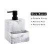 zccz Soap Dispenser with Sponge Holder, Marble Look Liquid Hand