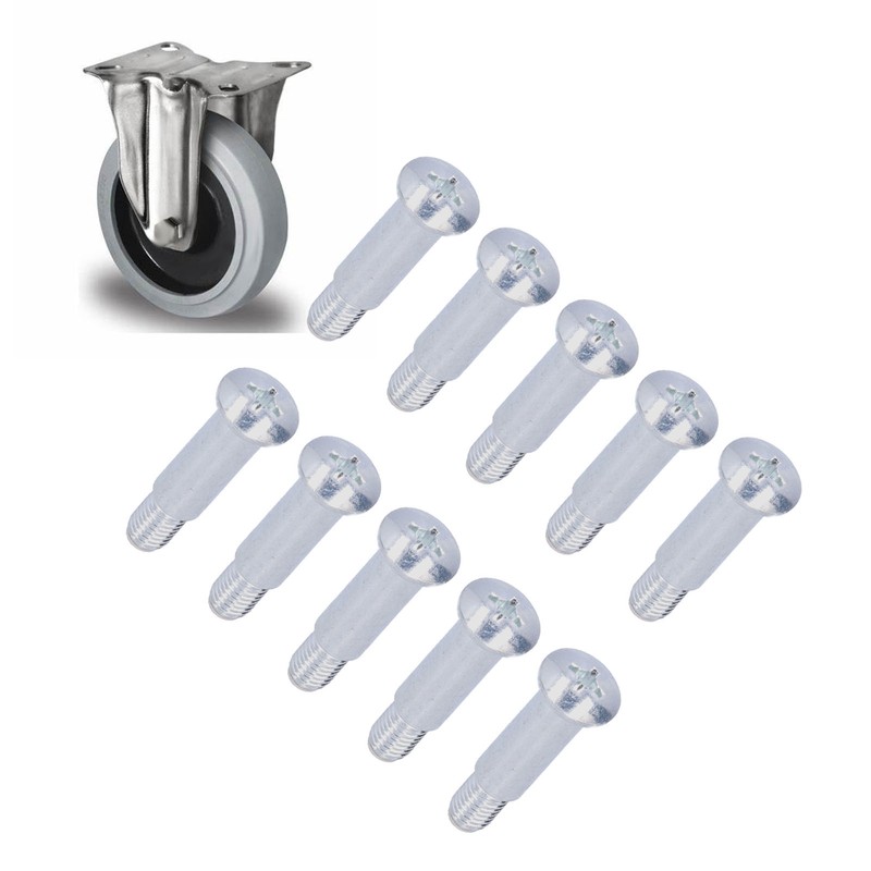 10Pcs Casters Screw Sturdy Durable Convenient Widely Application Conventional Screws