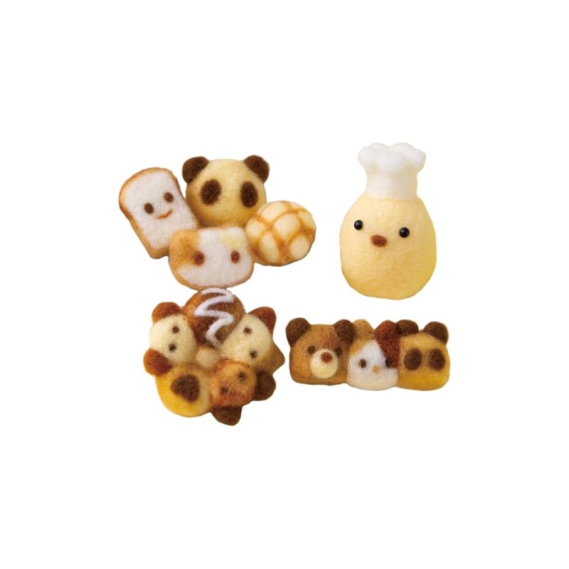 Hamanaka Felt Wool Kit, Made with Needle Felt, Mofumofu Village