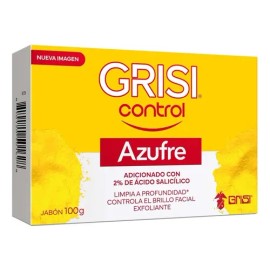 Jabón Facial Grisi Control Azufre y Ácido Salicílico para Piel Grasa con Acné