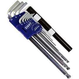 Eight TLS-9NP Taper Head Hex Spanner with 2 Tightening Pipes, Set of 9