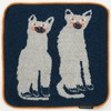 Greeting Life Miroko Machiko Hand Towel Cat MRZ-67 Gray