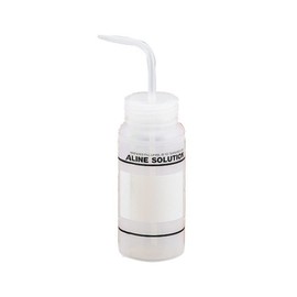 As One 11646-0617 Wash Bottle with Label, 1-8542-07 Physiological Salt Water