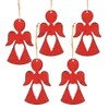 Logbuch-Verlag 4 Angels with String Christmas Angel Pendants 8 cm