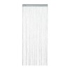 Relaxdays String Curtain, can be Shortened, for Doors & Windows, Decorative, Washable, Sparkling, 90 x 245 cm, Silver