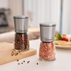 VUCCHINI Salt and Pepper Grinder Set - Adjustable Stainless Steel