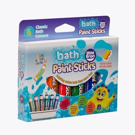 Little Brian Bath Paint Sticks, Assorted, 6 x 10g, LBPS10BA6