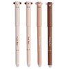 ONETHOUSANDTWO 1002 Cute Erasable Gel Pens with Teddy Ear Cap