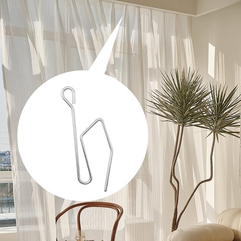 HLIWS Curtain hanging hooks,80 Pcs Curtain hooks track glider hooks,Shower