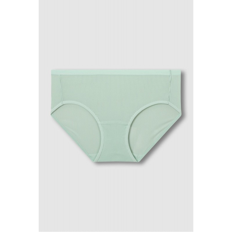 JAJU Air Stripe Mesh Hip Hugger Panty_Mint