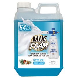 MJJC Foam (64 fl oz) Ultimate Snow Foam Car Wash Soap Specialized Car Shampoo for Foam Cannon and Pressure Washer, Safe for Cars (pH Neutral, 10x Concentrated) (Refreshing cider aroma)