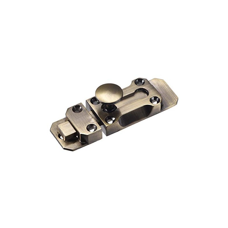 sourcing map Barrel Slide Door Bolts, 3 Inch Zinc Alloy