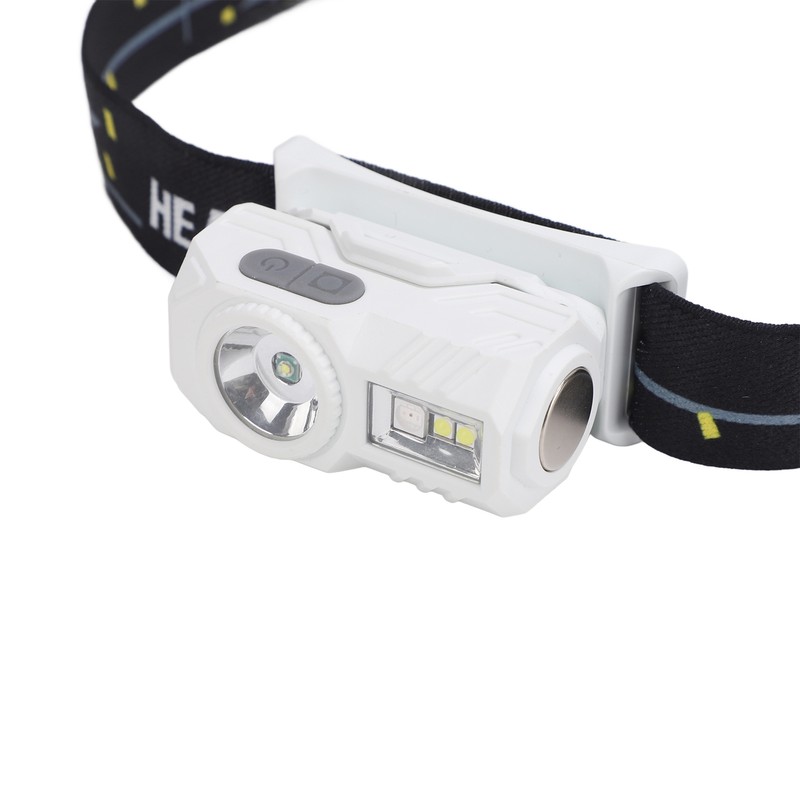 Bright LED Rechargeable Headlight USB Charging Sensing Hiking Head Lamp