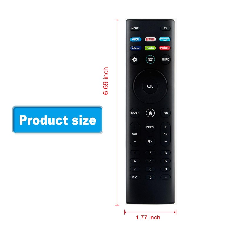 XRT140 Replaced Remote Control Compatible with All VIZIO Smart TV